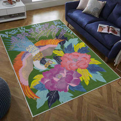 Yayoi Filipski x Justrug - Bird in Paradise - Washable Rug - YF004