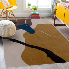 Abstract Wave - Washable Rug - JRZ4045