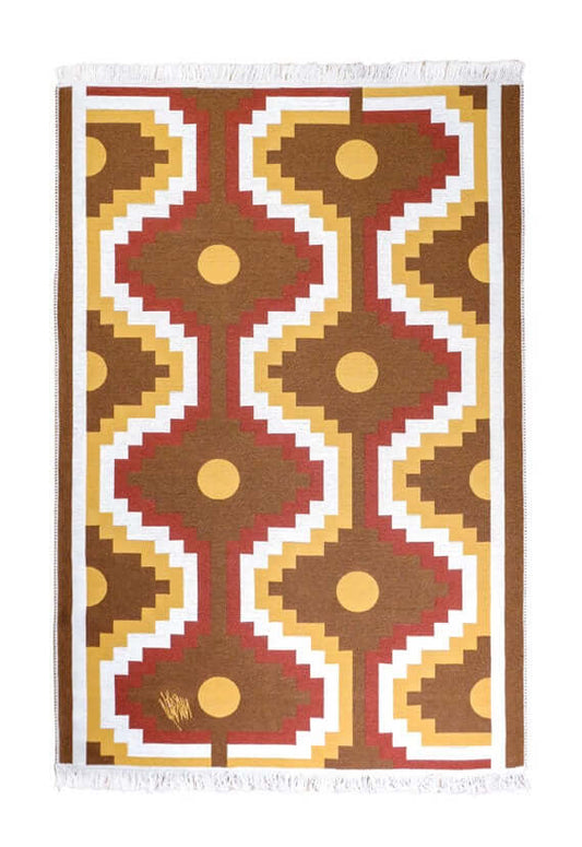 Vegan rug (Double-sided): "CORRIDOR", by Nurgül Yeşilçay TheKeep