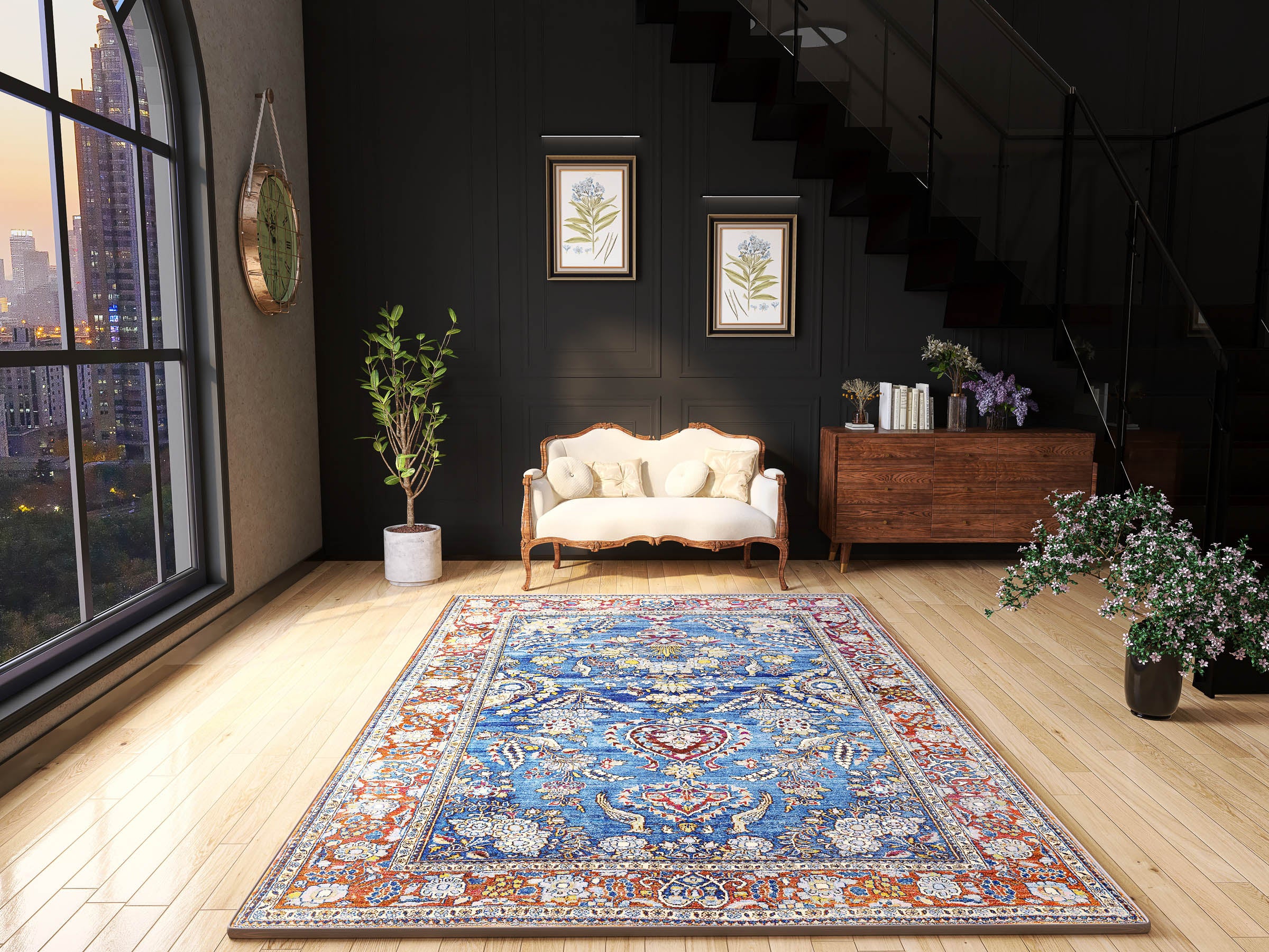 Imperial Medallion - Washable Rug - JRN1006