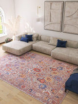 Velorio Floral Washable Rug - LCC3006 (Custom Size)