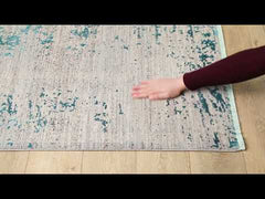 Moderner Teppich „Whispering Mist“ – Blau – HRD001