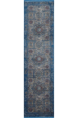 Hidden Treasures Turkish Rug - Azure - 2223B