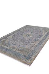 Reimagined Heritage Modernised Medallion Rug - Sky - M642A