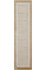 Radiant Edges Bordered Rug - Amber - M542G