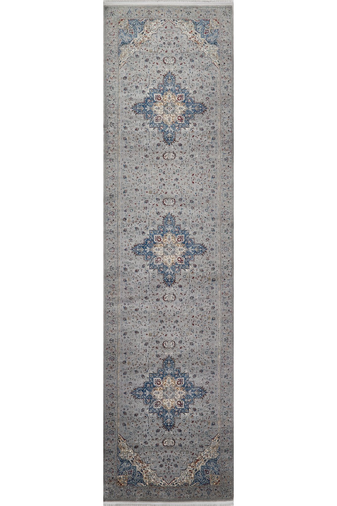 Teppich „Ethereal Garden Medallion“ – Grau – 2222C