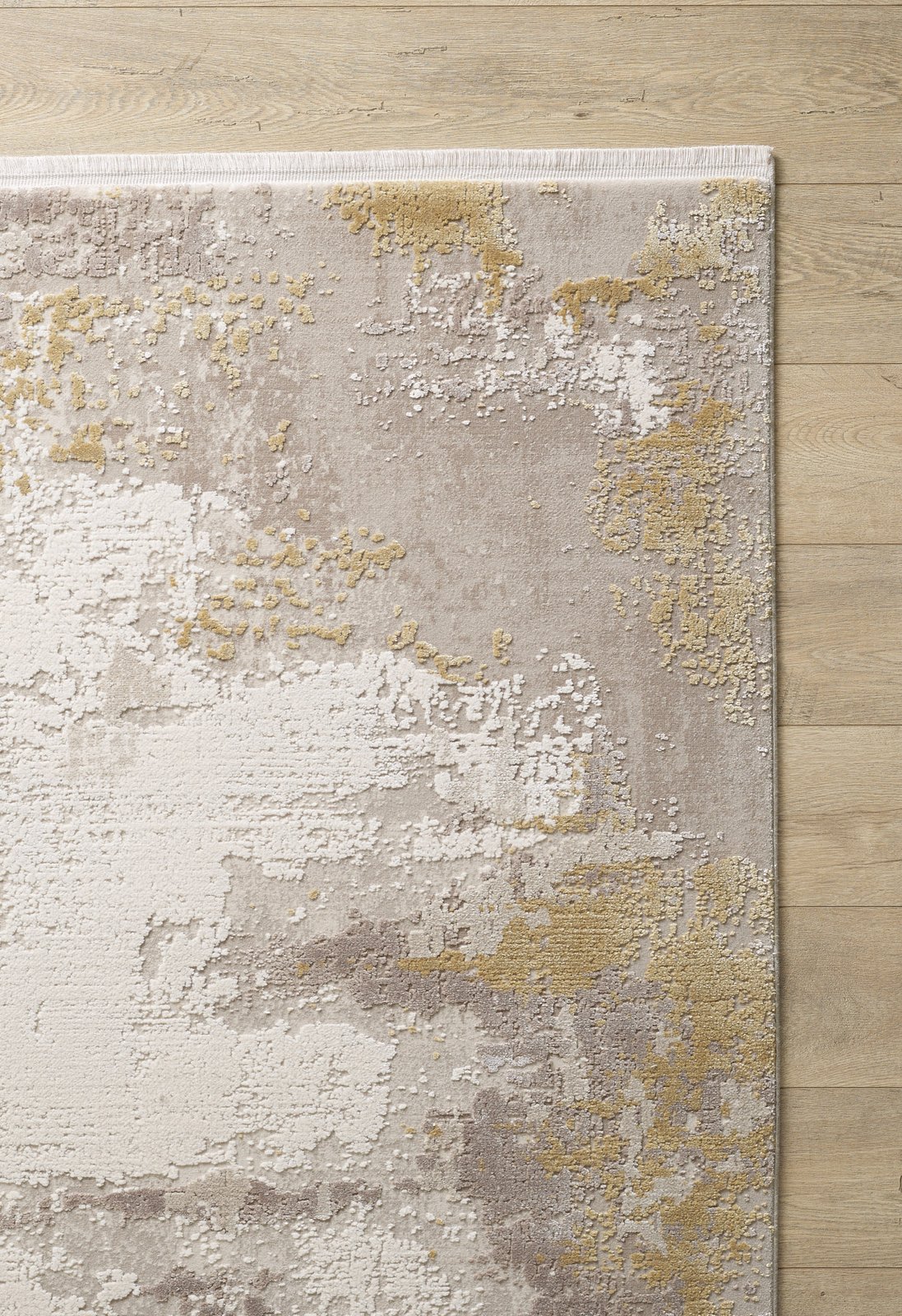 Abstract Blitz Premium Rug - Gold - M658F