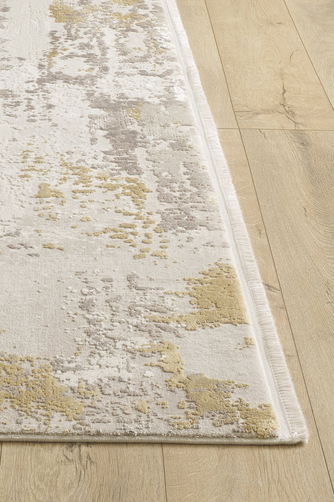 Abstract Blitz Premium Rug - Gold - M658F