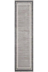 Teppich mit Rand „Radiant Edges“ – Silber – M542B