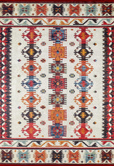 machine-washable-area-rug-Tribal-Ethnic-Collection-Multicolor-JR149