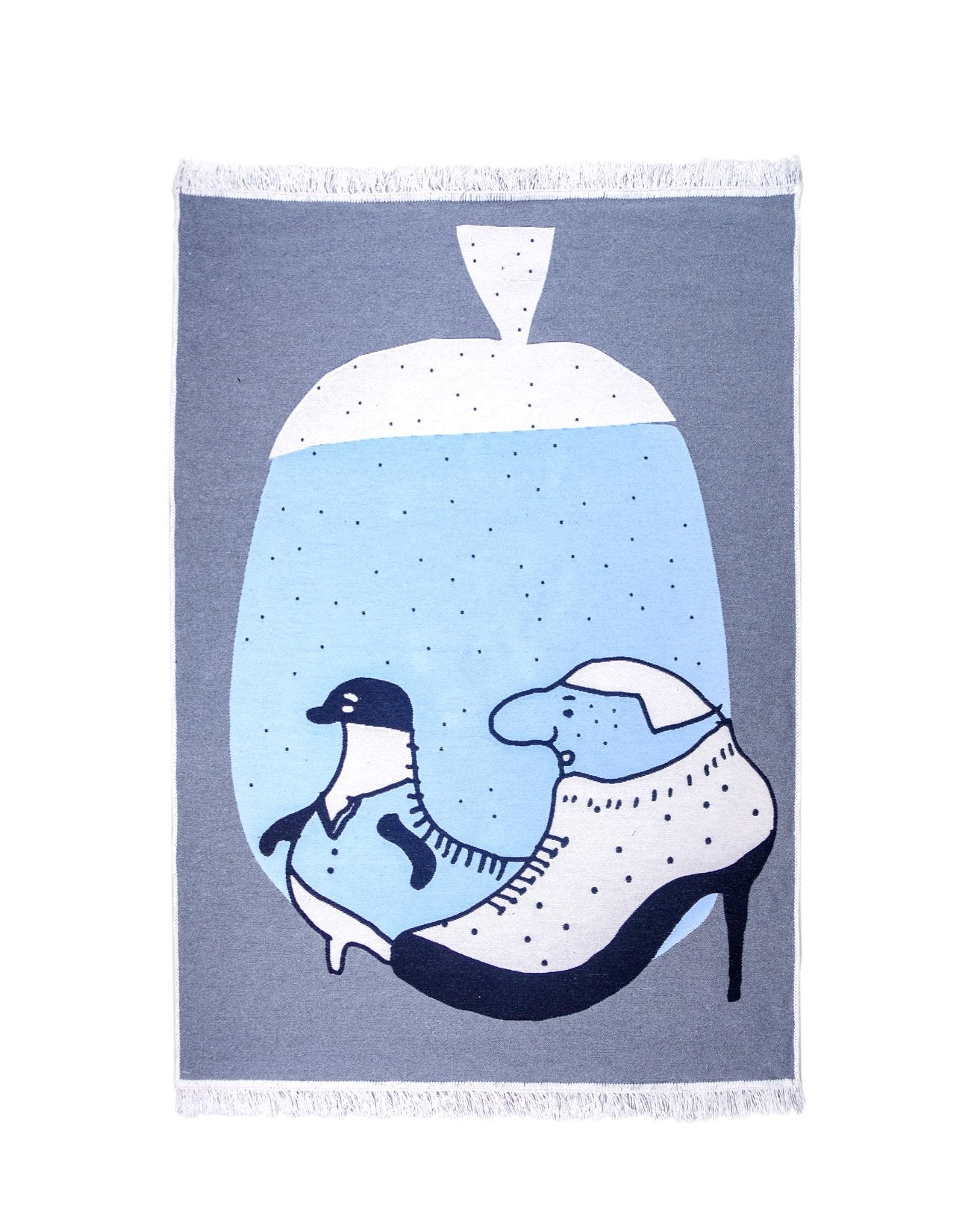 Vegan rug (Double-sided): "BEST FRIEND FOREVER", by Didem Çabukel TheKeep