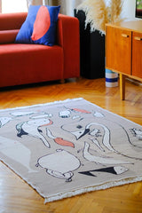 Vegan rug (Double-sided): "UNDER", by Didem Çabukel TheKeep