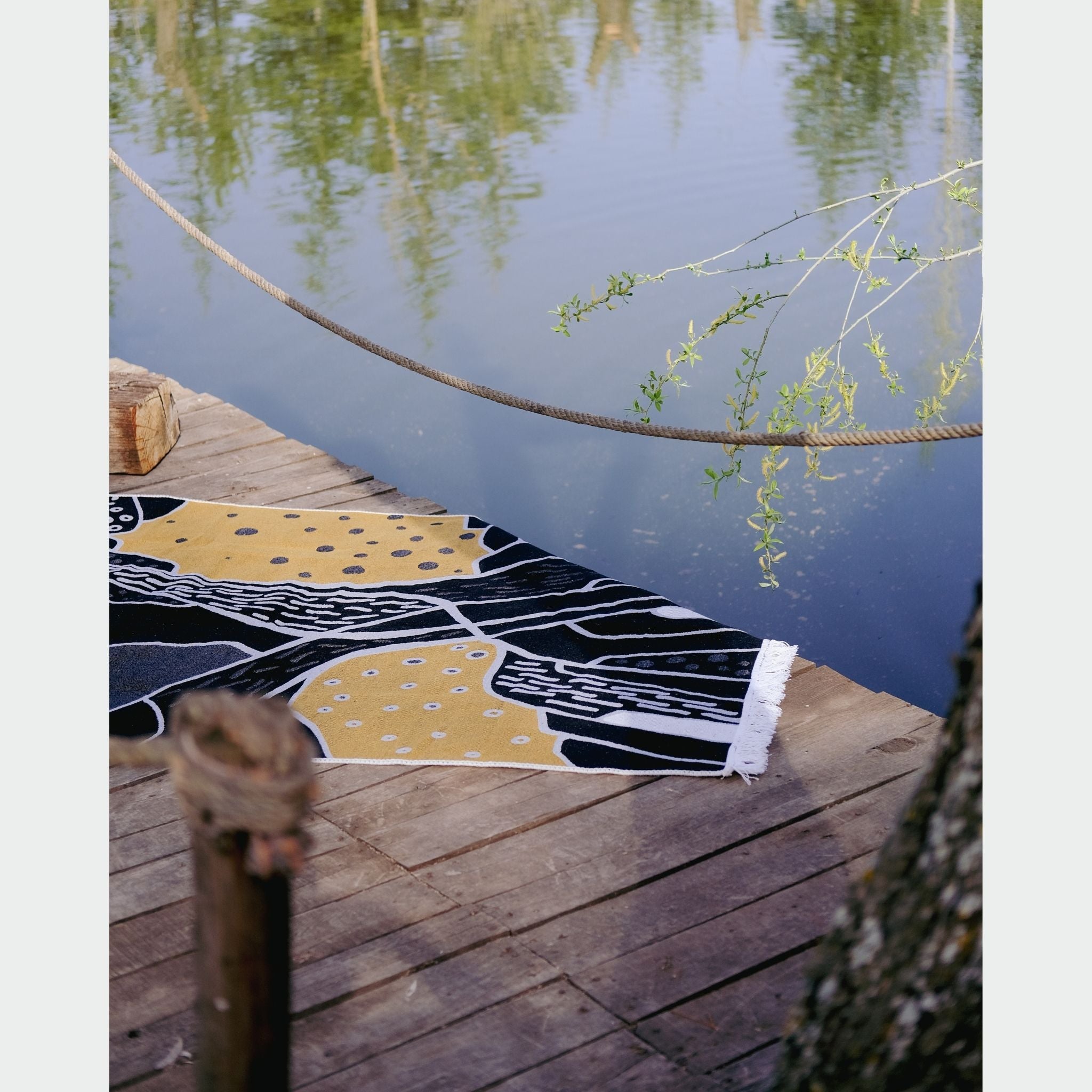 "WHERE THE WATERS MEET", by Burcu Serdar Köknar, Rug - TheKeep GlobalDouble sided rug