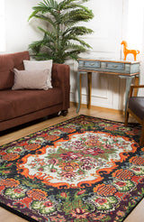 Enchanted Garden - Machine-Washable Rug JR151