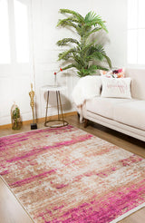 machine-washable-area-rug-Brushed-Modern-Collection-Pink-JR582