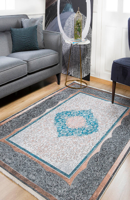 machine-washable-area-rug-Medallion-Collection-Blue-JR1394