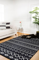 machine-washable-area-rug-Bohemian-Collection-Black-JR887