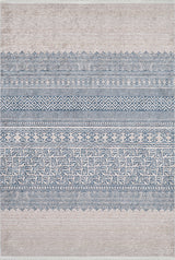 machine-washable-area-rug-Bohemian-Collection-Blue-Cream-Beige-JR1585