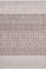 machine-washable-area-rug-Bohemian-Collection-Bronze-Brown-Cream-Beige-JR1586