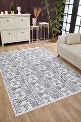 machine-washable-area-rug-Bohemian-Collection-Gray-Anthracite-JR1721