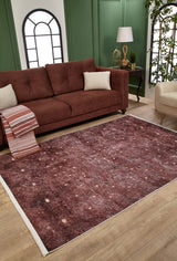 machine-washable-area-rug-Bohemian-Collection-Bronze-Brown-JR1993