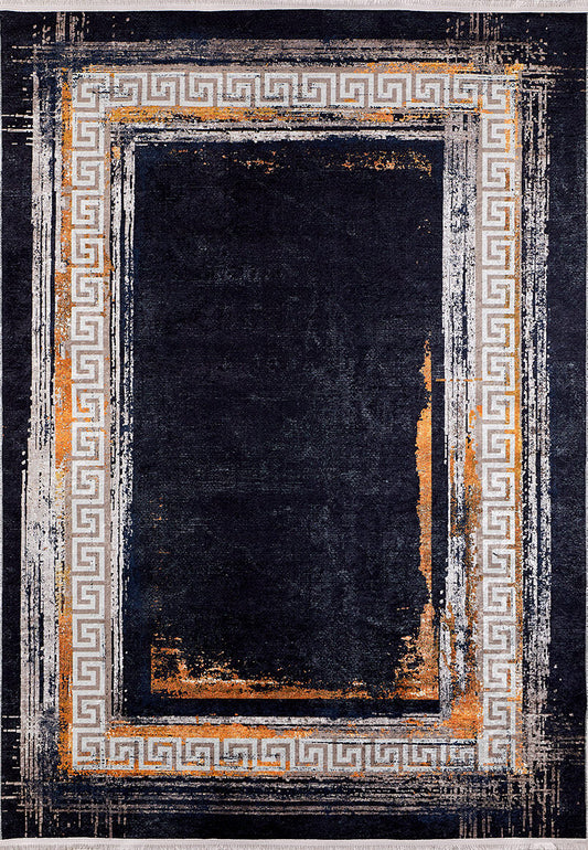 machine-washable-area-rug-Bordered-Modern-Collection-Black-JR1203