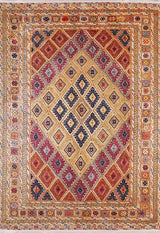 machine-washable-area-rug-Traditional-Collection-Orange-JR44