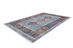 machine-washable-area-rug-Tribal-Ethnic-Collection-Blue-JR1558