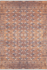 machine-washable-area-rug-Tribal-Ethnic-Collection-Orange-JR1937