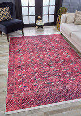 machine-washable-area-rug-Tribal-Ethnic-Collection-Pink-JR1940