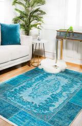 machine-washable-area-rug-Medallion-Collection-Blue-JR308