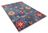 machine-washable-area-rug-Floral-Collection-Blue-JR1358