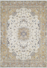 machine-washable-area-rug-Medallion-Persian-Collection-Yellow-Gold-Cream-Beige-JR1930