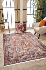 machine-washable-area-rug-Medallion-Collection-Bronze-Brown-JR1931