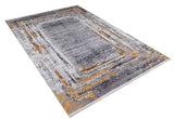 machine-washable-area-rug-Bordered-Modern-Collection-Gray-Anthracite-Orange-JR1198