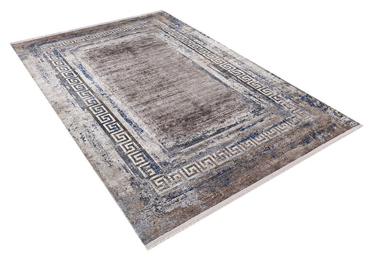 machine-washable-area-rug-Bordered-Modern-Collection-Bronze-Brown-JR1200