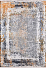 machine-washable-area-rug-Bordered-Modern-Collection-Gray-Anthracite-Orange-JR1227