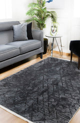 machine-washable-area-rug-Trellis-Lattice-Modern-Collection-Black-JR1342