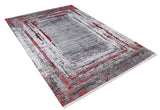 machine-washable-area-rug-Bordered-Modern-Collection-Gray-Anthracite-Red-JR1500