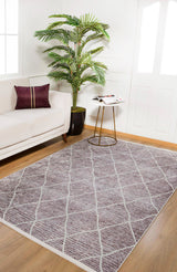 machine-washable-area-rug-Trellis-Lattice-Modern-Collection-Bronze-Brown-JR923