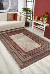 machine-washable-area-rug-Bordered-Modern-Collection-Bronze-Brown-JR1979