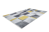 machine-washable-area-rug-Plaid-Modern-Collection-Gray-Anthracite-Yellow-Gold-JR1575