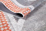 machine-washable-area-rug-Geometric-Modern-Collection-Gray-Anthracite-Orange-JR1727