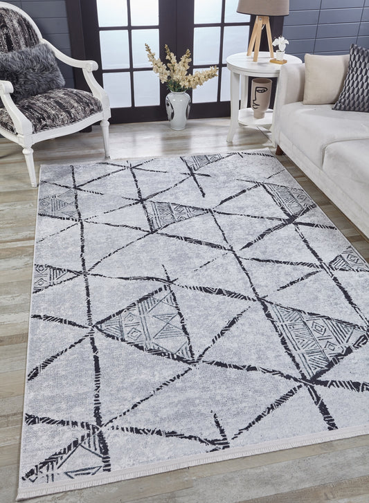 machine-washable-area-rug-Trellis-Lattice-Modern-Collection-Gray-Anthracite-JR1733