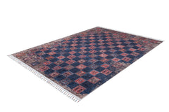 machine-washable-area-rug-Braided-Tassel-Collection-Blue-Red-JR5025